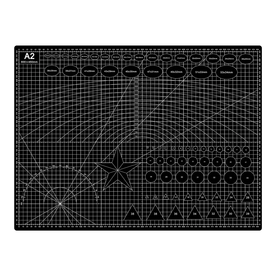 Tapete de corte autocurativo negro